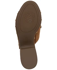 Vince Camuto Women's Efellan Wood Platform Slip On Sandals