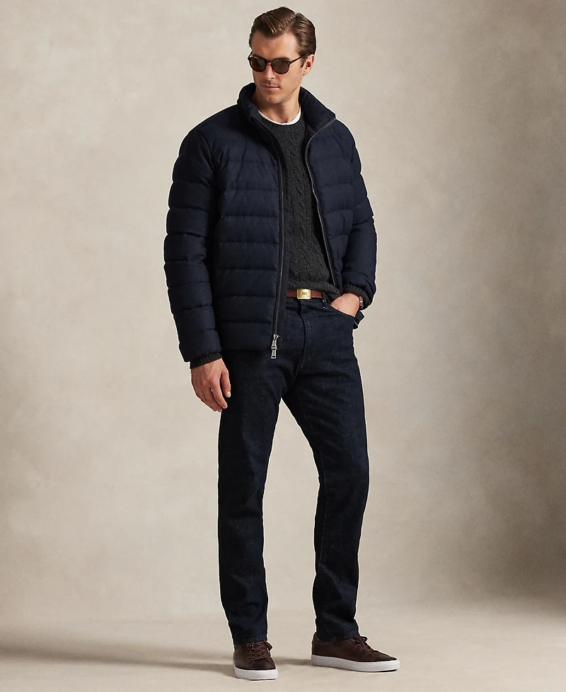 Polo Ralph Lauren Men's Big & Tall Mock Neck Colden Herringbone Jacket