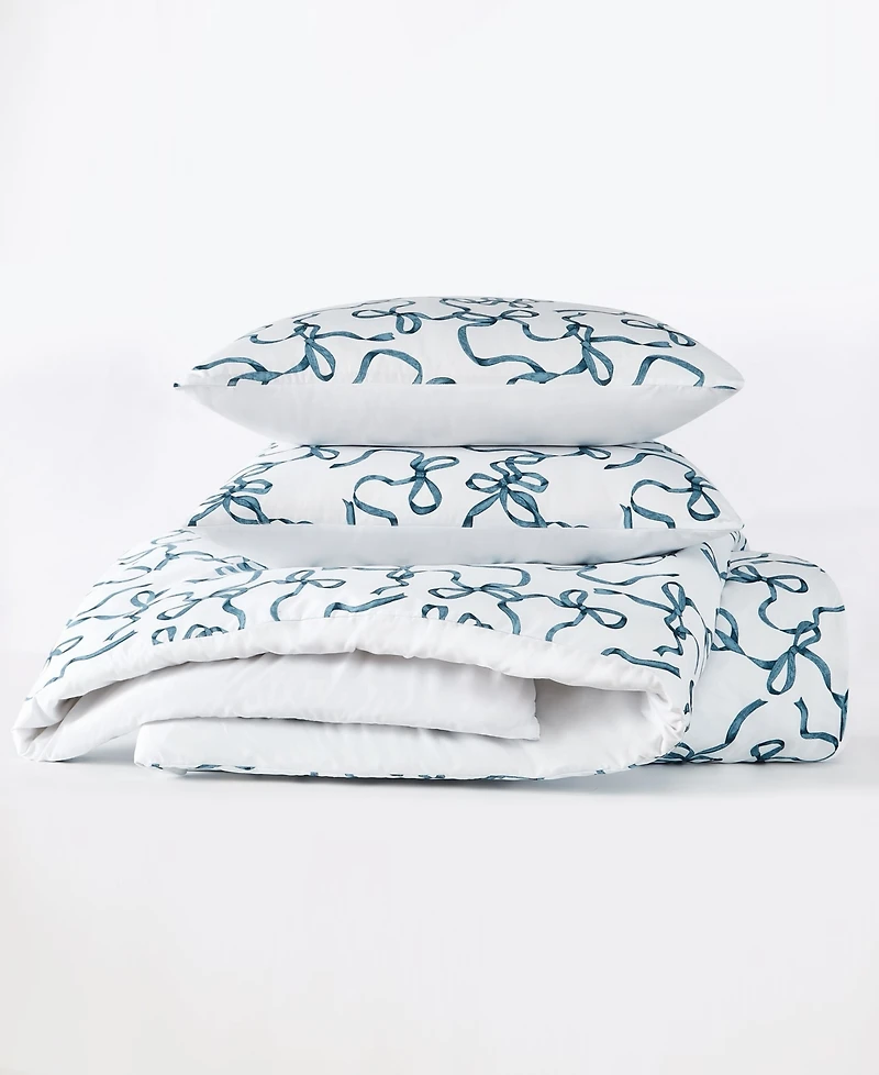 Truly Soft Printed Bow Whimsy 3-Pc. Comforter Set