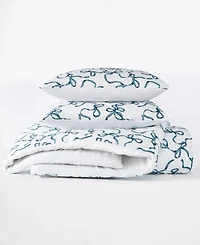 Truly Soft Printed Bow Whimsy 3-Pc. Duvet Set