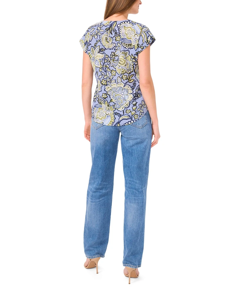 Vince Camuto Women's V-Neck Drop Shoulder Top