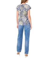 Vince Camuto Women's V-Neck Drop Shoulder Top
