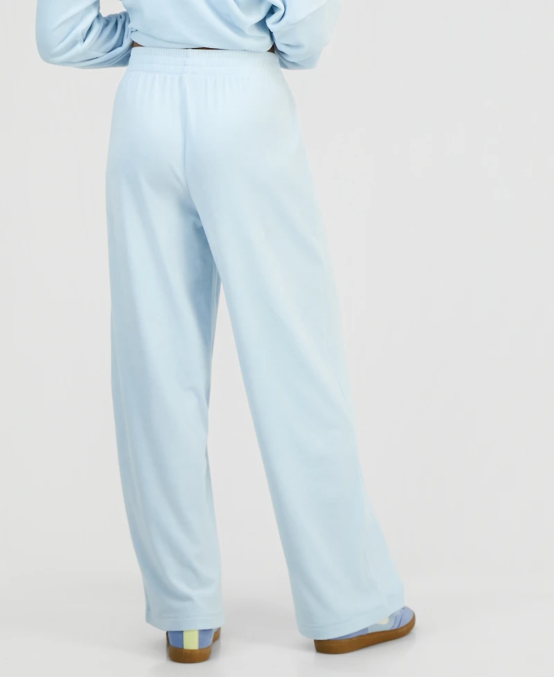 Grayson Threads, The Label Juniors' Velour Wide-Leg Pants