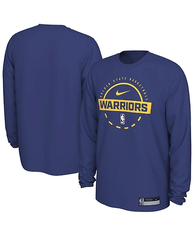 Nike Men's Royal Golden State Warriors 2025/26 On-Court Flare Performance Practice Long Sleeve T-Shirt