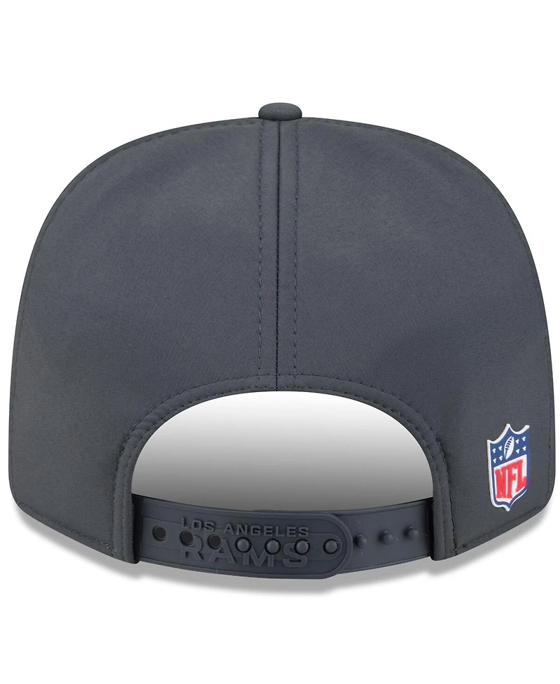 New Era Men's Charcoal Los Angeles Rams 2025 Sideline Cold Weather 9SEVENTY Adjustable Hat