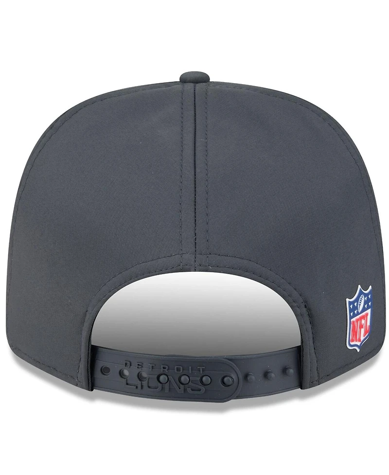 New Era Men's Charcoal Detroit Lions 2025 Sideline Cold Weather 9SEVENTY Adjustable Hat