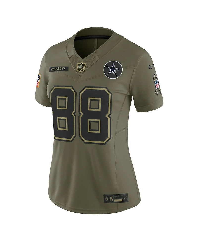 Nike Women's CeeDee Lamb Olive Dallas Cowboys 2025 Salute to Service Limited Jersey