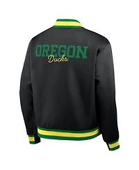Nike Men's Black Oregon Ducks Legacy Full-Snap Bomber Jacket
