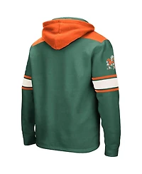 Colosseum Men's Green Miami Hurricanes 2.0 Lace-Up Hoodie