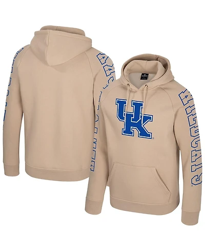 Colosseum Men's Tan Kentucky Wildcats Big Break Raglan Hoodie