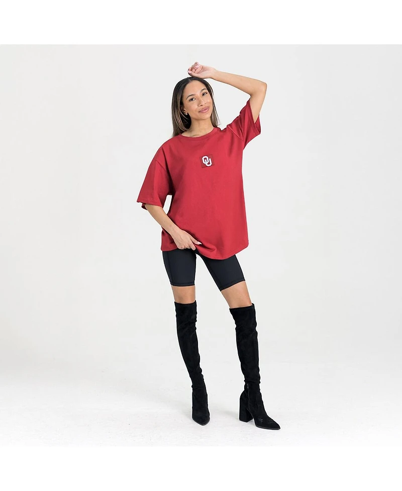 Gameday Couture Women's Crimson Oklahoma Sooners Oversized Back at Ya T-Shirt