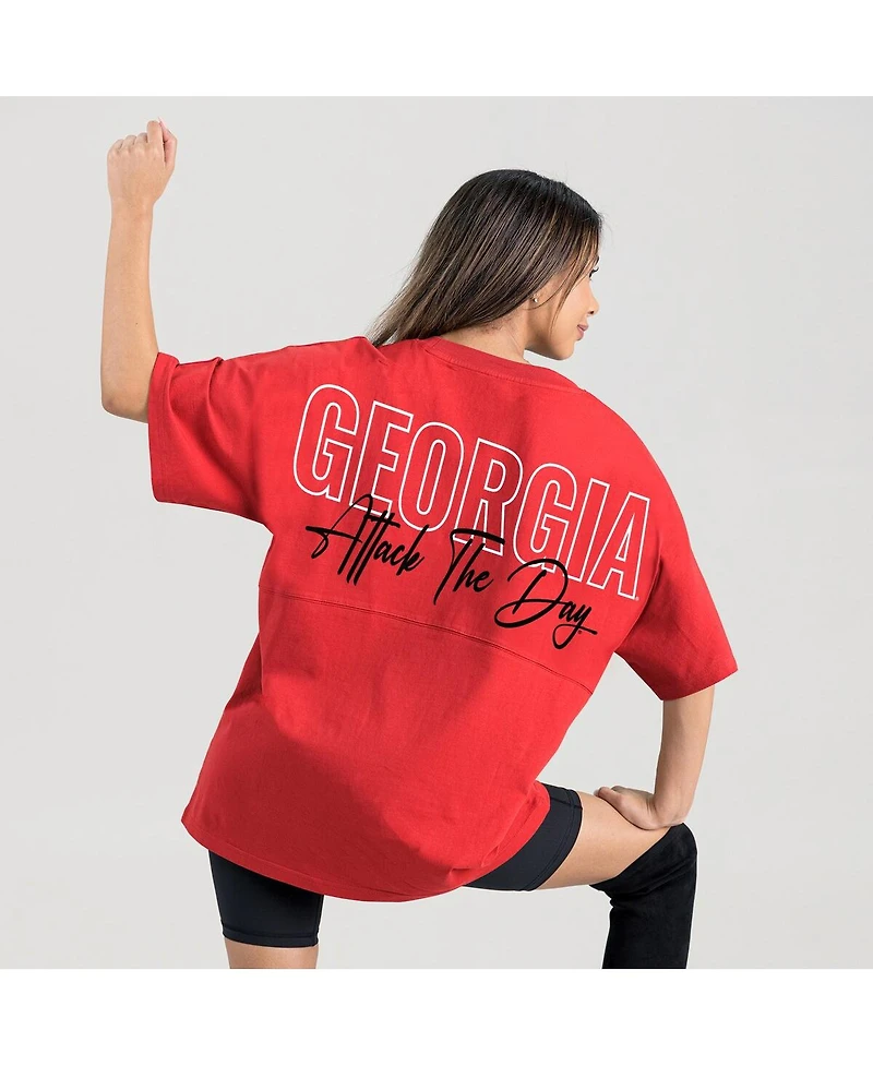 Gameday Couture Women's Red Georgia Bulldogs Oversized Back at Ya T-Shirt