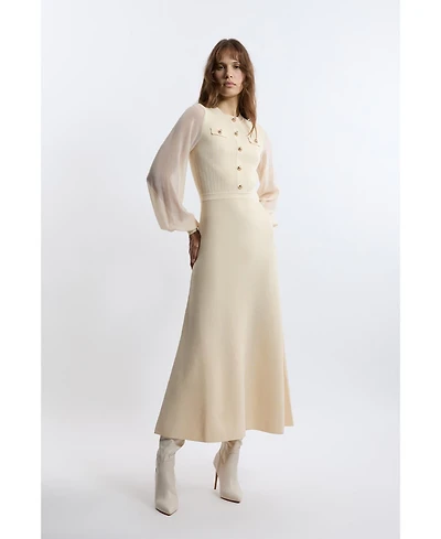 Karen Millen Women's Viscose Maxi Knit Dress