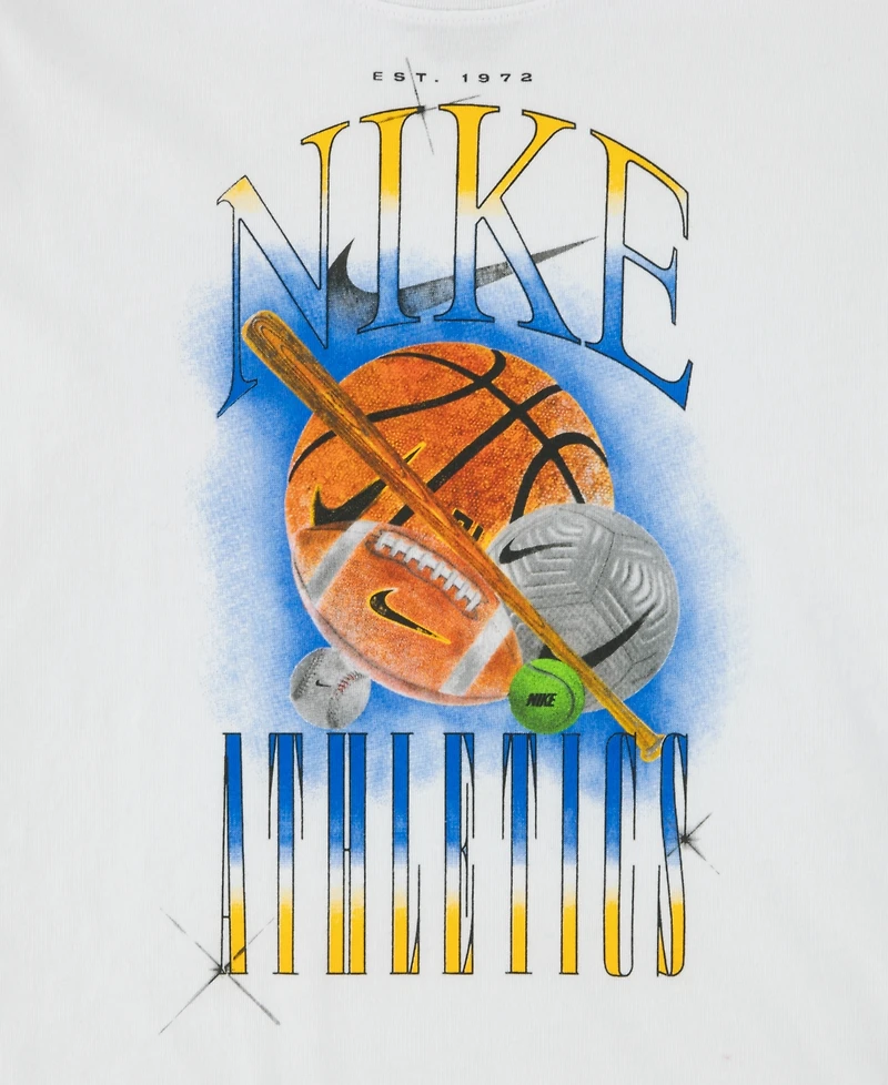 Nike Boys 2T-7 Athletics Multisport Crewneck T-Shirt