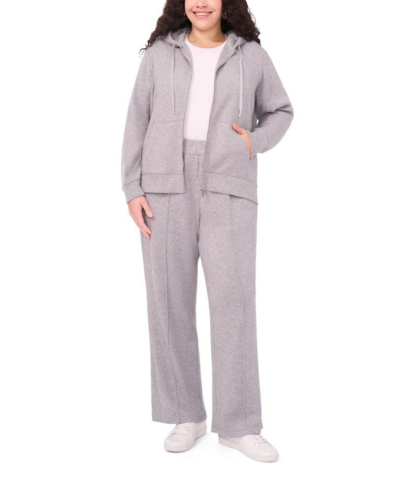 Vince Camuto Plus Long Sleeve Zip-Up Hoodie Jacket