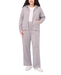 Vince Camuto Plus Long Sleeve Zip-Up Hoodie Jacket