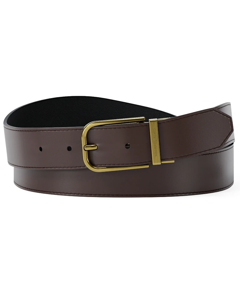 Michael Kors Men's Reversible D-Buckle Dress Belt