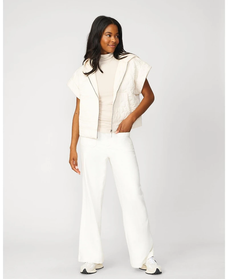 Cable & Gauge Women's Sculpt Sleeveless Turtleneck Tank