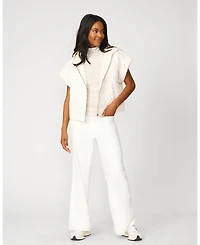 Cable & Gauge Women's Sculpt Sleeveless Turtleneck Tank