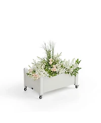 Chic Crate Soltanica Raised Garden Bed with Wheels