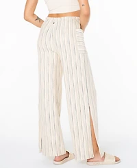 Roxy Women's High-Rise Beach Breeze Slub Stripe Pants