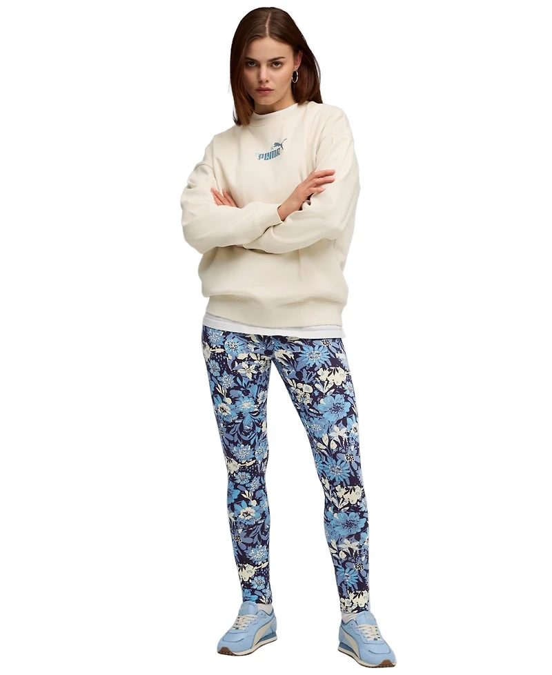 Puma Women's Essential Floral Print Mid Rise Leggings