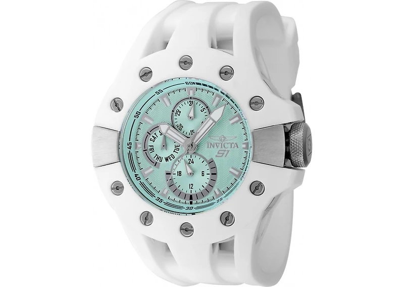 Invicta Men's 48124 S1 Rally Quartz 0 Black, Turquoise Dial Watch