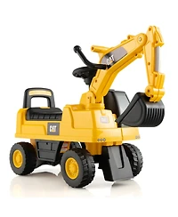 Licensed Caterpillar Kids Rid-On Digger Excavator Toy with Digging Bucket & Storage