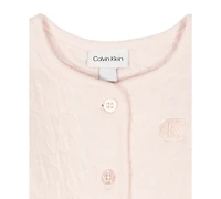 Calvin Klein Baby Girls 3-Piece Long-Sleeve Bodysuit, Jacket and Pants Set