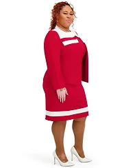 Kasper Women's Combo Yoke Long-Sleeve Jacket, Regular and Plus