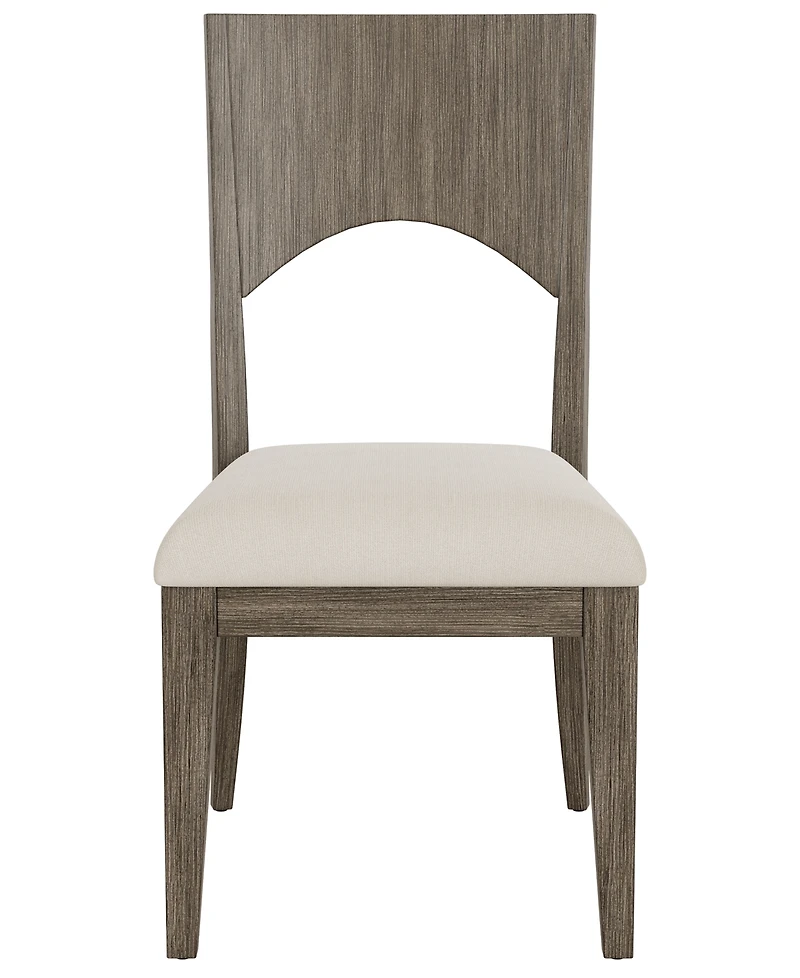 Frandlyn 5pc Dining Set (Round 54" Glass Table + 4 Side Chairs)