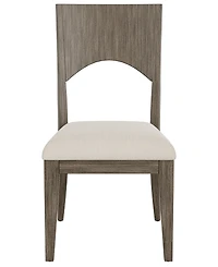 Frandlyn 5pc Dining Set (Round 54" Glass Table + 4 Side Chairs)