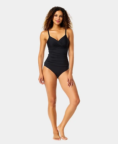 Anne Cole Women's Surplice Underwire Tankini Top