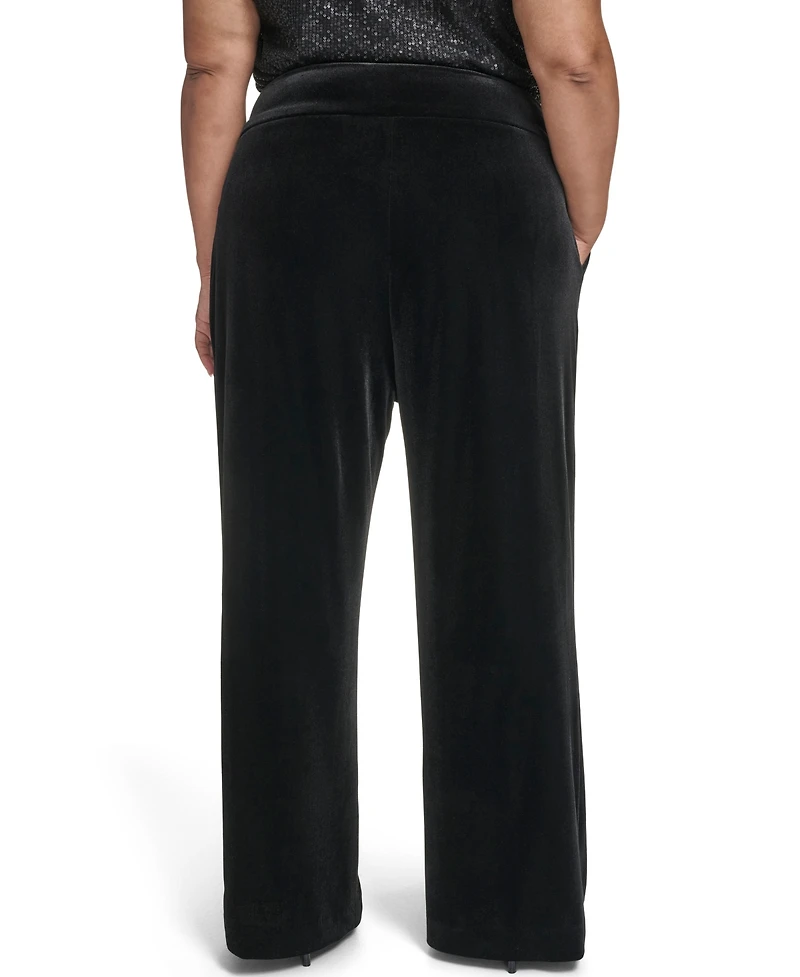 Calvin Klein Plus Wide Leg Pants