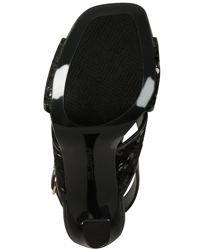 Karl Lagerfeld Paris Colbie X band Sequin Sandals