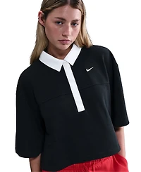 Nike Sportswear Women's Short-Sleeve Oversized Polo Top