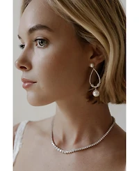 Untamed Petals Muse Pearl Drop Earrings