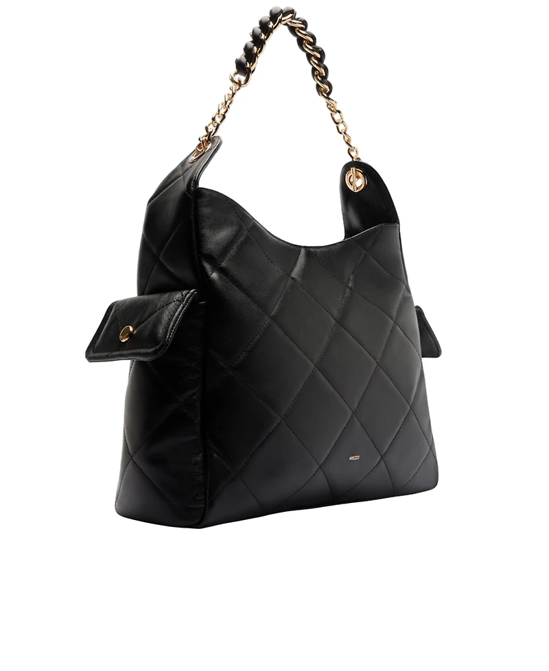 Arezzo Diana Large Leather Shoulder Bag