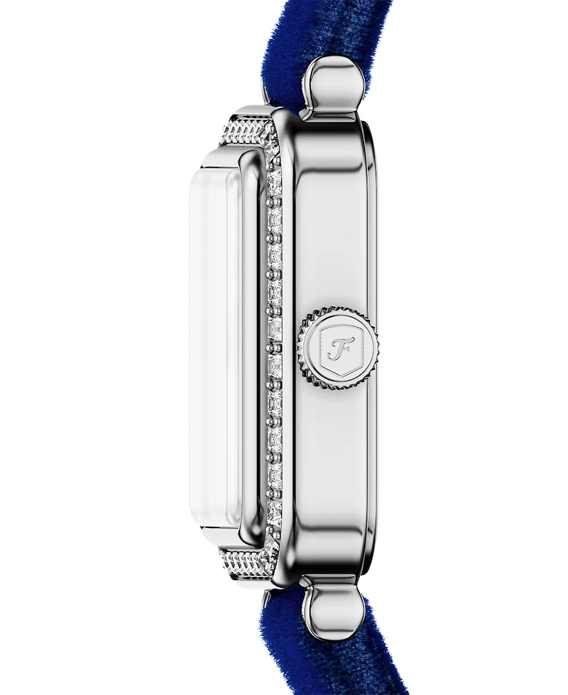 Fossil Women's Raquel Two-Hand Navy Velvet Watch, 18mm