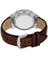 Fossil Men's Neutra Chronograph Brown Leather Watch, 44mm