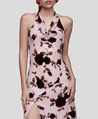 Avec Les Filles Women's Cowl Neck Maxi Dress