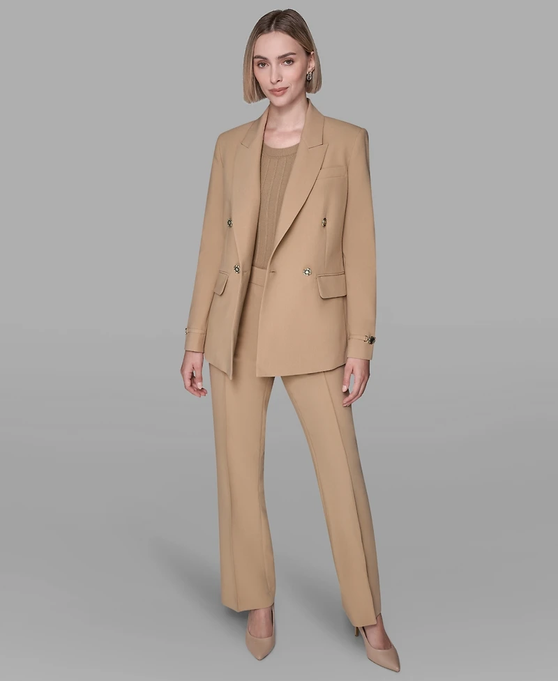 Karl Lagerfeld Paris Women's Long-Sleeve Double Breasted Blazer