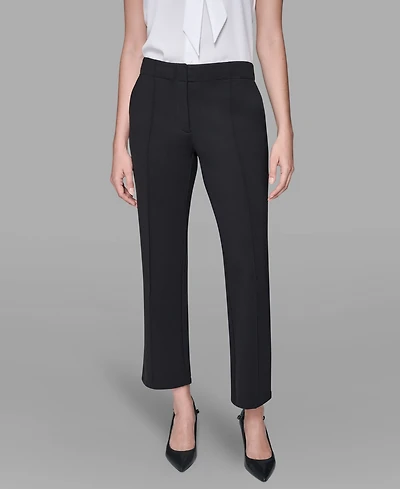 Karl Lagerfeld Paris Women's Ankle Straight Pants