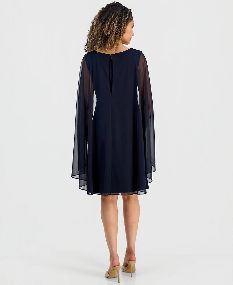 Connected Petite Capelet Sheath Dress