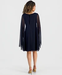 Connected Petite Capelet Sheath Dress