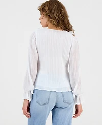 Guess Women's Long-Sleeve Faye Top