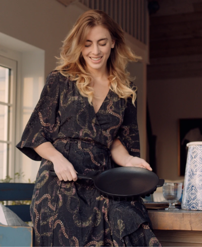 Fireup Cookware Rapid Heat Enameled Cast Iron 10" Frying Pan