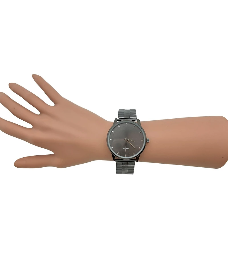 Olivia Pratt Gunmetal Simple and Minimalist Thin Women Watch