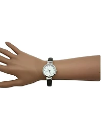 Dark Gray Faux Snake Skin Bangle Women Watch