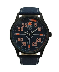 Olivia Pratt Navy Black Denim Band Big Face and Numbers Men Watch